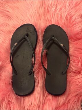 Y2K Hollister Navy Blue Women's Flip Flops